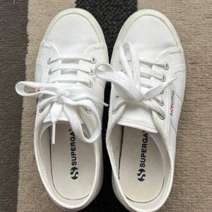 Classic white Superga sneakers